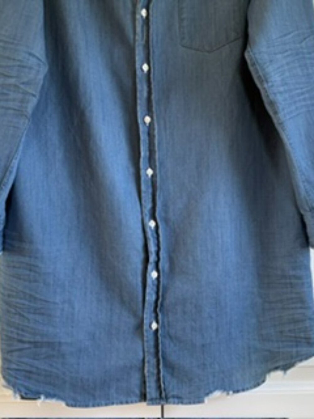 NWOT Frank & Eileen Blue Denim Button Down Mary Dress - Medium - Picture 9 of 13